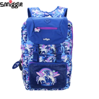 Australia Smiggle High Quality Original Children's School bags Girls Backpack Star Winged Unicorn Kawaii Large Capacity Kids Bag