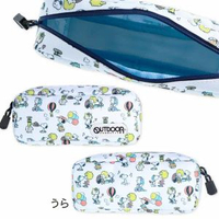 史諾比 - 日本版 Outdoor Snoopy Woodstock 筆袋化妝袋 (LB) 多用途袋/ 化妝袋/小物袋/文具/ 多功能鉛筆袋 平行進口