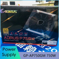 For Gigabyte GP-AP750GM 750W AORUS P750W AP750GM 80PLUS Gold ATX 12V Power Supply High Quality Fast Ship