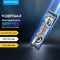 MOVESPEED SSD NVMe M2 2280 5000MB/s 4TB 2TB 1TB Internal Solid State Hard Disk M.2 PCIe 4.0 SSD Drive for PS5 Laptop PC