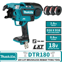 Makita DTR180ZJ LXT Brushless Cordless Rebar Tying Tool 18V Professional Lithium Power Tools Construction Site Reinforcement