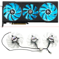 NEW White Cooling Fan 85MM 4PIN FD9015U12D RX 6700 XT GPU Fan GPU For PowerColor AMD Radeon RX 6700 XT Gaming Graphics Card Fan