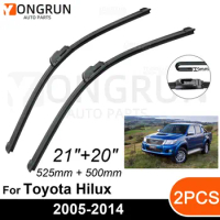 Car Front Windshield Wipers For Toyota Hilux AN30 2005-2014 Wiper Blade Rubber 21"+20" Car Windshield Windscreen Accessories