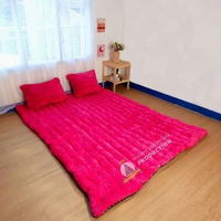 SKY - Kasur Gender Bulu Lantai Rasfur 200 / 180 / 140 / 120 Surpet Premium Jumbo Tebal Bonus 2 Banta