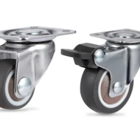 4Pcs Heavy Duty Furniture Mute Soft Rubber Swivel Casters Office Chair Caster Wheels Roller For Platform Trolley Chair