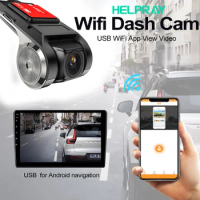 USB Video DVR Camera ADSA Recorder 1080P HD Night Vision Hidden Dash Cam In Car Black Box For Android Navigation