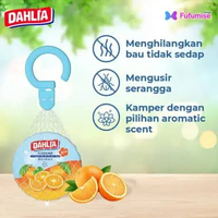 DAHLIA Kamper Freshener Gantung 80gr | Efektif menghilangkan bau dan mengusir serangga KamperFresh_O