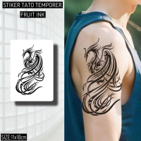 EAST TATTOO-FRUIT INK Sticker Tato Temporer Motif Burung Phoenix Tribal Ukuran 11x18cm  Anti Air & M