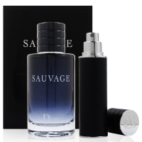 Dior Sauvage 曠野之心男性淡香水禮盒100ml+10ml隨身瓶禮盒組(法國進口)  附贈禮物袋