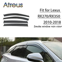 Atreus 1set ABS For 2017 2016-2010 Lexus RX270 RX350 Accessories Car Vent Sun Deflectors Guard Smok-e Window Rain Visor