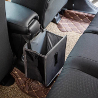 Multi-functional car creative storage garbage bag back chair storage bag Waterproof car seat back storage bucket storage box