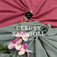 [0.5METER] KAIN CERUTI BABYDOLL ARMANI - Premium Import / Garansi Termurah - Lebar 1.5 Meter Milo