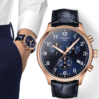 TISSOT 天梭 官方授權 韻馳系列 Chrono XL計時手錶 送禮推薦-45mm T1166173604200