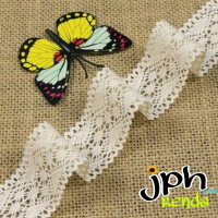 Renda rajut lebar 5cm, renda rajut tengahan isi 15yard Renda