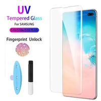 10D Liquid UV glass For Samsung Galaxy Note10 Note10 PLUS fingerprint unlock Tempered Glass for Note 10 Pro Screen Protector