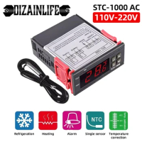STC-1000 LED Digital Temperature Controller Thermostat for Incubator Refrigerator Thermoregulator Relay Heating Cooling 220V