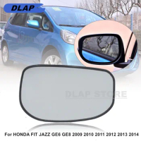 Car Outer Rearview Side Mirror Glass Lens For HONDA FIT JAZZ GE6 GE8 FIT HYBRID GP1 2009 2010 2011 2012 2013 2014 NO Heated