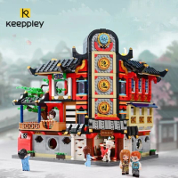 keeppley building blocks new Chinese style street scene series Jiangnan garden difficult splicing to