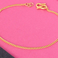 24k pure gold bracelet original 999 gold anklet gold foot chain gold ankle bracelet ankle chain