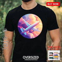 Kemeja-T Kapas, untuk Lelaki, Rekaan Motif Kapal Terbang, Tersedia dalam Saiz Xs hingga 3Xl-05Ere, J