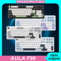 Aula F99 Mechanical Keyboard Wireless Bluetooth 3mode PBT keycap hot plugging RGB 99Keys Customized Gaming Keyboard PC Accessory