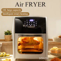 10L Electric Air Fryer Oven Rotisserie Dehydrator LED Touchscreen Frying Machine Air Fryers Large Capacity Frying Machine