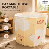 BATHE PROJECT Bak Mandi Lipat Dewasa Anak Bathub Portable Foldable Kuning