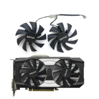 2 fans brand new for ZOTAC GeForce GTX1050 1050ti Destroyer OC graphics card replacement fan
