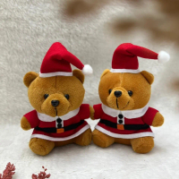 Boneka Teddy Small Edisi Natal Christmas Santa 15cm