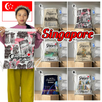 TAS SERUT SINGAPORE TAS SOUVENIR 6 MOTIF  SIAP KIRIM