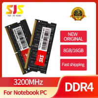 SEJISHI SJS Laptop Memory DDR4 8GB 3200MHz New 16GB Memoria RAM Laptop 1.2V 260pin 3200MHz PC4 Notebook Sodimm Memory DDR4