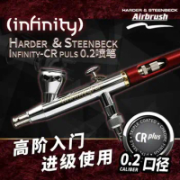 HARDER &amp; STEENBECK INFINITY-CR PLUS 0.2MM Airbrush Assembly Model Coloring Spraying Tools Double Action Airbrush(126564)