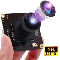 ELP high resolution wide angle Camera module USB 4K PC Camera with fisheye lens ELP-USB4KHDR01-L170