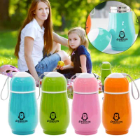 Stainless Steel Insulation Cup Cute Mini Portable Children Kettle Coffee Travel Cup Double Wall Vacuum Lasting Insulation Effect