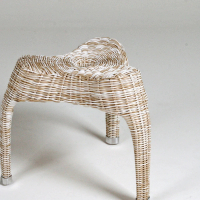 【山茶花家具】戶外椅凳-人造藤椅PEKC003(防水凳子 鋁合金結構)
