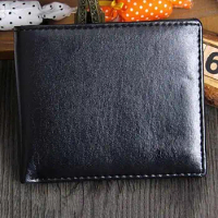 Bifold Money Clip Men Business Card Holder Leather Bifold Wallet Wallet Faux ID Zipper Pocket Wallet