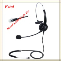 Free shipping Hion For600 RJ9 plug Call center headset Crystal headphone,telephone earphone ip phone headphone