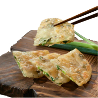 【良品開飯】薄脆蔥仔餅100片共10包(宜蘭 三星蔥 蔥油餅 蔥仔餅 蔥抓餅 蔥餡餅 蔥酥餅 團購)