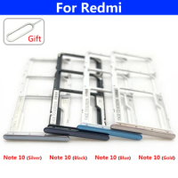 For Redmi Note 10 Original New Sim Card Tray Holder Slot Adapter Socket Repair Parts For Xiaomi Redmi Note 10 Pro Xiaomo Xiamomi