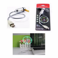 Wholesales Mini Clock Led Usb Fan Gadgets Display Real Time for Desktop Computers And Laptops PC Power Bank 2022 Hot Sales