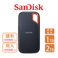 【SanDisk】 Extreme V2 行動固態硬碟 SSD 固態硬碟 讀取1050mb/s E61 外接式【APP下單最高22%點數回饋】