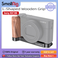 SmallRig RX100 M7 L-Shaped Wooden Grip for Sony RX100 III / IV / V(VA) / VI / VII Rx100 M6 Vlog Rig For Camera Vlogging 2467