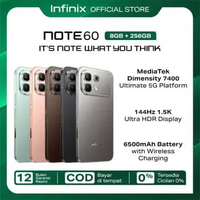 Infinix Note 60 8/256GB - Up to 16GB Extended RAM - Dimensity 7400 Ultimate - 6.78” 1.5K Amoled - 50