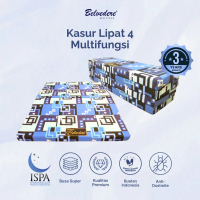 [Stock Terbatas!] Kasur Busa Lipat 4 BELVEDERE / Matras / Kasur lantai / kasur lipat Tebal