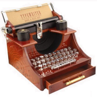 現貨－可愛禮品3 可愛復古仿真打字機音樂盒 可愛小禮物