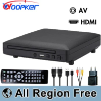 Woopker High-Definition Mini DVD Player with HDMI and RCA Cable 1080P PAL/NTSC USB 2.0 Home CD Player