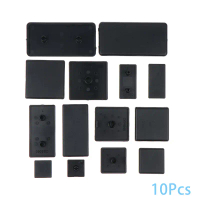 Plat Penutup Hujung Plastik, 10Pcs, 2020, 3030, 3060, 4040, 4080, 4545, Hitam, Untuk Profil Aluminiu