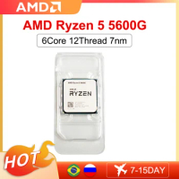 AMD New Ryzen 5 5600G R5 5600G CPU Game Processor Socket AM4 3.9GHz 6-Core 12-Thread 65W DDR4 Desktop processador Accessories
