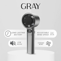 M11แบบพกพา Infinite Turbo Variable Speed Handheld/พัดลมตั้งโต๊ะแบบชาร์จไฟได้ LED Digital Display Fan