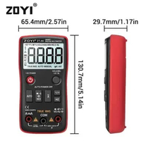 Zoyi ZT A6 Pengukur Arus Listrik Digital Multitester AC DC 1mF NCV